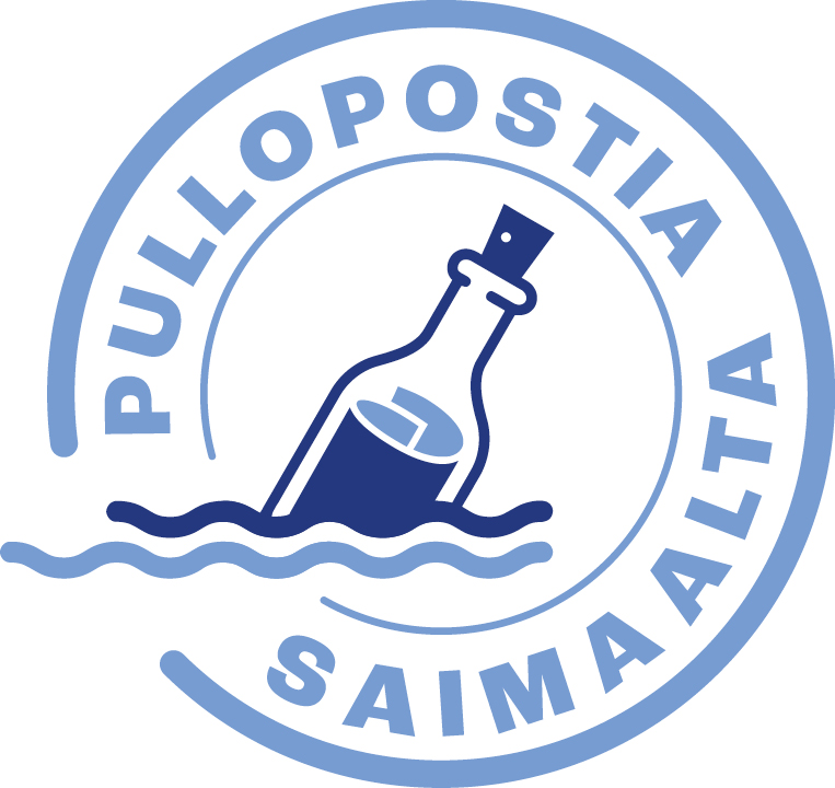 Pullopostia Saimaalta -logo.