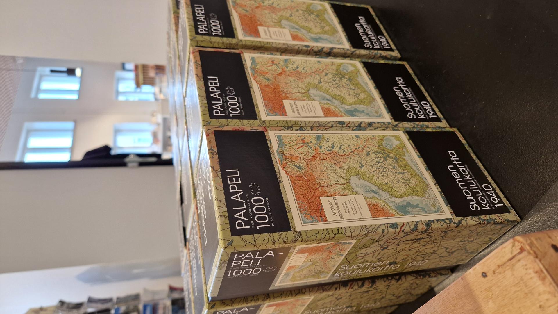 Suomen koulukartta 1940 1000 palan palapeli